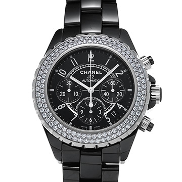 シャネル J12 クロノグラフ 41MM H1009 ブラック メンズ 時計 【中古】【wristwatch】