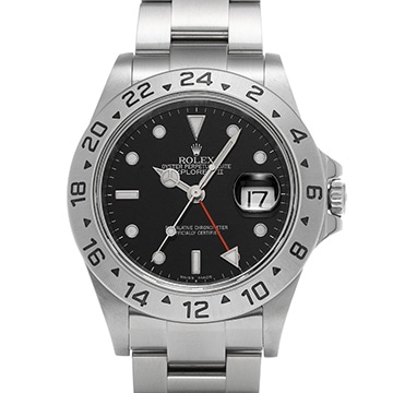 ロレックス エクスプローラーII 16570 ブラック メンズ 時計 【中古】【wristwatch】