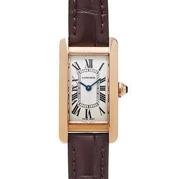 カルティエ タンク アメリカン SM W2607456 シルバー レディース 時計 【中古】【wristwatch】