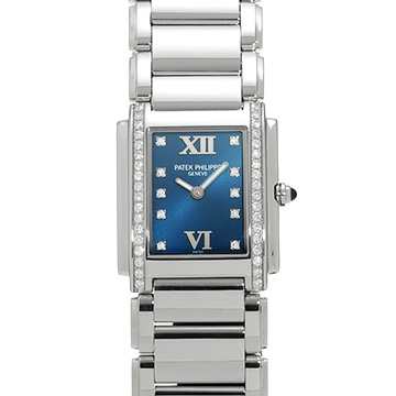 パテック フィリップ トゥエンティ-4 4910/10A-012 ブルー/ダイヤモンド レディース 時計 【中古】【wristwatch】