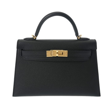 エルメス ミニケリー2 2WAY ブラック ヴォーエプソン レディース バッグ 【中古】【bag】