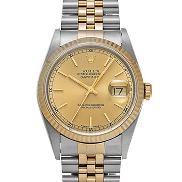 ロレックス デイトジャスト 16233 シャンパン メンズ 時計 【中古】【wristwatch】