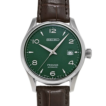 セイコー プレザージュ プレステージライン SARX063 グリーン メンズ 時計 【中古】【wristwatch】