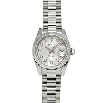 ロレックス レディ デイトジャスト 26 179179G シルバーコンピュータ/ダイヤモンド レディース 時計 【中古】【wristwatch】