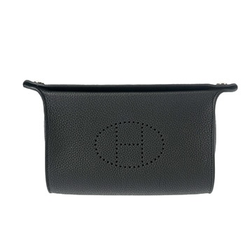 エルメス ヴィドポッシュ ブラック トゴ ユニセックス バッグ 【未使用】【bag】