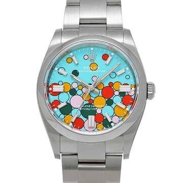 ロレックス オイスターパーペチュアル 36 126000 ターコイズブルー セレブレーションモチーフ メンズ 時計 【中古】【wristwatch】