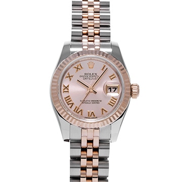 ロレックス デイトジャスト 179171 ピンク レディース 時計 【中古】【wristwatch】