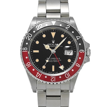 ロレックス GMTマスターII 16760 ブラック メンズ 時計 【中古】【wristwatch】