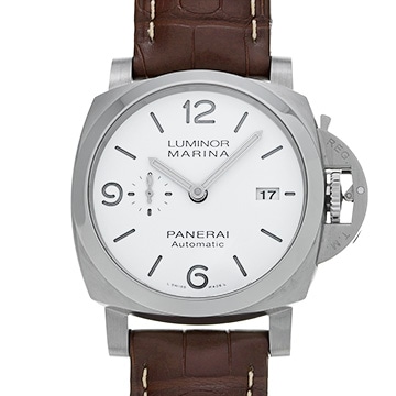 パネライ ルミノールマリーナ 44mm PAM01314 ホワイト メンズ 時計 【中古】【wristwatch】