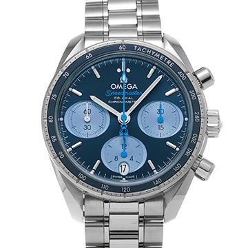 オメガ スピードマスター 38 コーアクシャル オービス 324.30.38.50.03.002 ブルー メンズ 時計 【中古】【wristwatch】