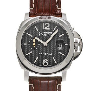パネライ ルミノールマリーナ PAM00180 ブラックカーボン メンズ 時計 【中古】【wristwatch】