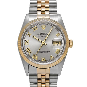 ロレックス デイトジャスト 16233 グレー メンズ 時計 【中古】【wristwatch】
