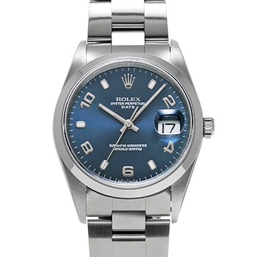 ロレックス オイスターパーペチュアル デイト 15200 ブルー メンズ 時計 【中古】【wristwatch】