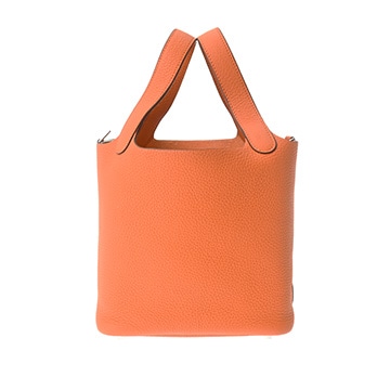 エルメス ピコタン ロック PM オレンジ トリヨンクレマンス レディース バッグ 【未使用】【bag】