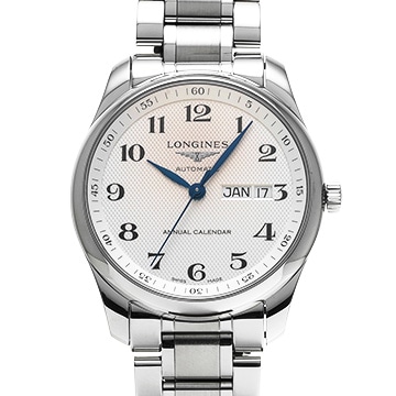 ロンジン マスターコレクション アニュアルカレンダー L2.910.4.78.6 シルバー メンズ 時計 【中古】【wristwatch】