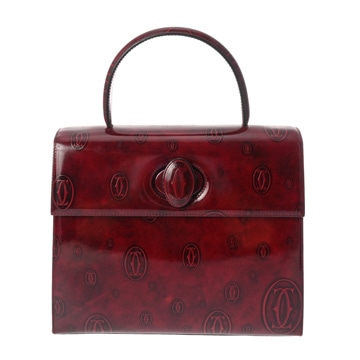 カルティエ ハッピーバースデイ ボルドー レザー レディース バッグ 【中古】【bag】