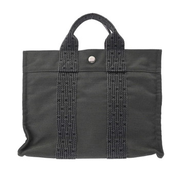 エルメス エールライン PM グレー キャンバス ユニセックス バッグ 【中古】【bag】