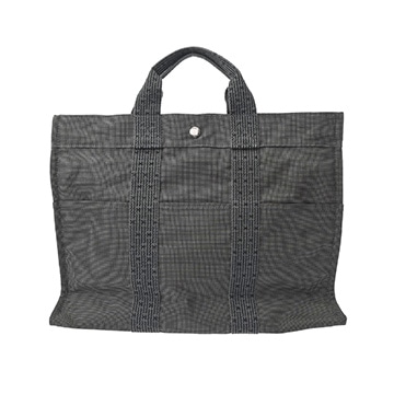 エルメス エールライン MM グレー キャンバス ユニセックス バッグ 【中古】【bag】