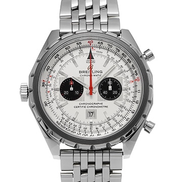 ブライトリング クロノマチック A416G89NP シルバー/ブラック メンズ 時計 【中古】【wristwatch】