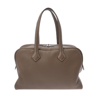 エルメス ヴィクトリア 35 エトゥープ トリヨンクレマンス ユニセックス バッグ 【中古】【bag】