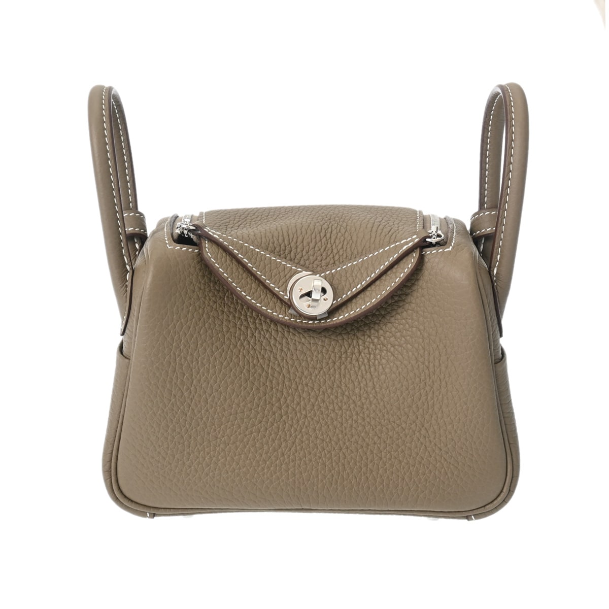 エルメス リンディ ミニ 2 エトゥープ トリヨンクレマンス レディース バッグ 【未使用】【bag】