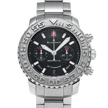 ブランパン エアコマンド　モナコヨットレース2004 2285A-1130 ブラック メンズ 時計 【中古】【wristwatch】