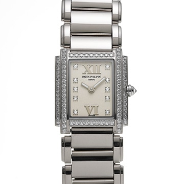 パテック フィリップ トゥエンティ-4 4908/200G-011 マットシルバー/ダイヤモンド レディース 時計 【中古】【wristwatch】