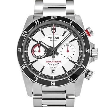 チューダー / チュードル グランツアー クロノ フライバック 20550N ホワイト メンズ 時計 【中古】【wristwatch】