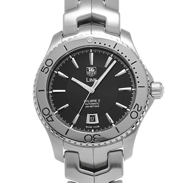 タグ ホイヤー リンク キャリバー5 WJ201A.BA0591 ブラック メンズ 時計 【中古】【wristwatch】