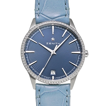 ゼニス エリート クラシック 36mm 16.3200.670/02.C832 ブルー ユニセックス 時計 【中古】【wristwatch】