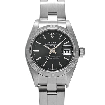 ロレックス オイスターパーペチュアル デイト  79190 ブラック レディース 時計 【中古】【wristwatch】