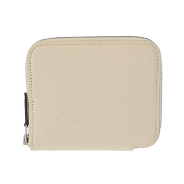 エルメス アザップ コンパクト シルクイン ナタ ヴォーエプソン レディース 財布 【中古】【purse】