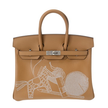 エルメス バーキン 25 インアンドアウト ビスキュイ ヴォースイフト レディース バッグ 【未使用】【bag】