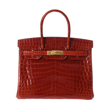 エルメス バーキン 30 ゼラニウム ニロティカスリセ レディース バッグ 【中古】【bag】