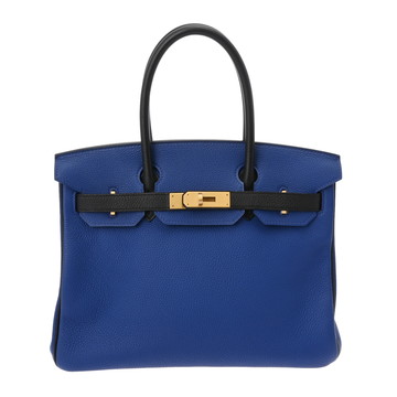 エルメス バーキン 30 SPオーダー ブルーエレクトリック トゴ/ビーズ レディース バッグ 【中古】【bag】