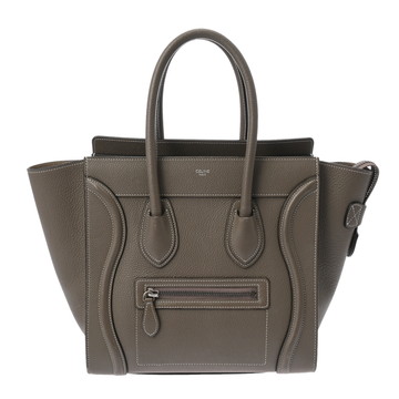 セリーヌ ラゲージ マイクロ スリ 189793DRU 09SO ドラムドカーフ レディース バッグ 【中古】【bag】