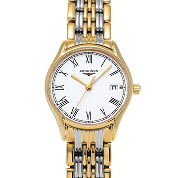 ロンジン グランド クラシック リール L4.259.2.11.7 ホワイト レディース 時計 【新品】【wristwatch】