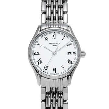 ロンジン グランド クラシック リール L4.259.4.11.6 ホワイト レディース 時計 【新品】【wristwatch】