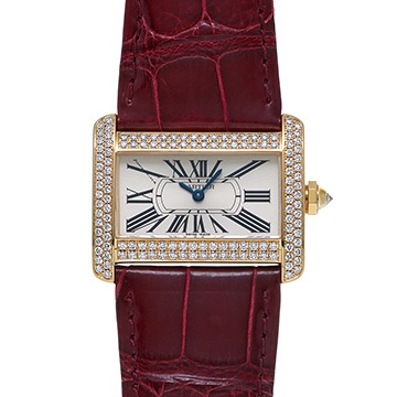 カルティエ タンク ディヴァン WA301036 シルバー レディース 時計 【中古】【wristwatch】