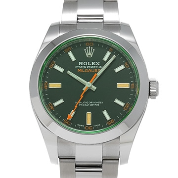 ロレックス ミルガウス 116400GV インテンスブラック メンズ 時計 【中古】【wristwatch】