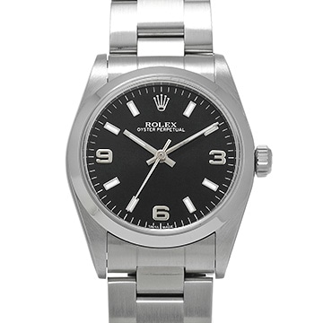 ロレックス オイスターパーペチュアル 77080 ブラック ユニセックス 時計 【中古】【wristwatch】