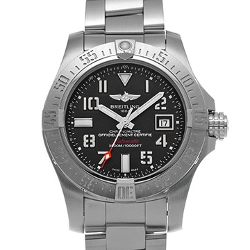 ブライトリング アベンジャー II シーウルフ A17331101B2A1 ブラック メンズ 時計 【中古】【wristwatch】
