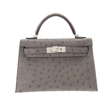 エルメス ミニケリー2 SPオーダー 2WAY グリメイヤー オーストリッチ レディース バッグ 【未使用】【bag】