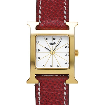 エルメス Hウォッチ HH1.201.130/SRV ホワイト レディース 時計 【中古】【wristwatch】