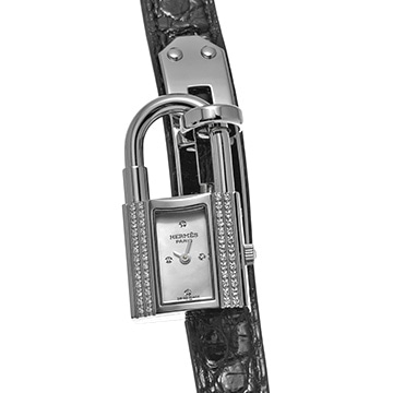 エルメス ケリーウォッチ KE1.232 ホワイトシェル/ダイヤモンド レディース 時計 【中古】【wristwatch】