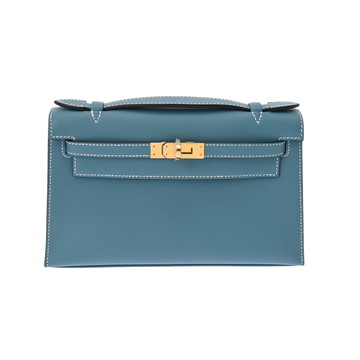 エルメス ポシェット ケリー ニューブルージーン ヴォースイフト レディース バッグ 【未使用】【bag】