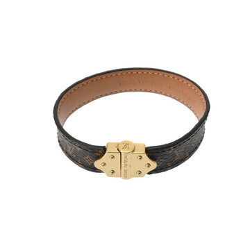 ルイ ヴィトン モノグラム ブレスレット スピリット #19 ブラウン M6689 レザー レディース ジュエリー 【中古】【jewelry】