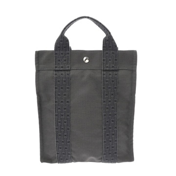 エルメス エールライン アド PM グレー キャンバス ユニセックス バッグ 【中古】【bag】