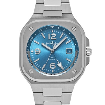 ベル＆ロス BR 05 GMT スカイブルー BR05G-PB-ST/SST ブルー メンズ 時計 【中古】【wristwatch】