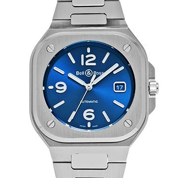 ベル＆ロス BR 05 ブルースチール BR05A-BLU-ST/SST ブルー メンズ 時計 【中古】【wristwatch】